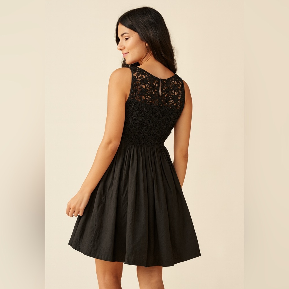 Anthropologie Moulinette Soeurs Sweet Enticement Black Dress Size 2